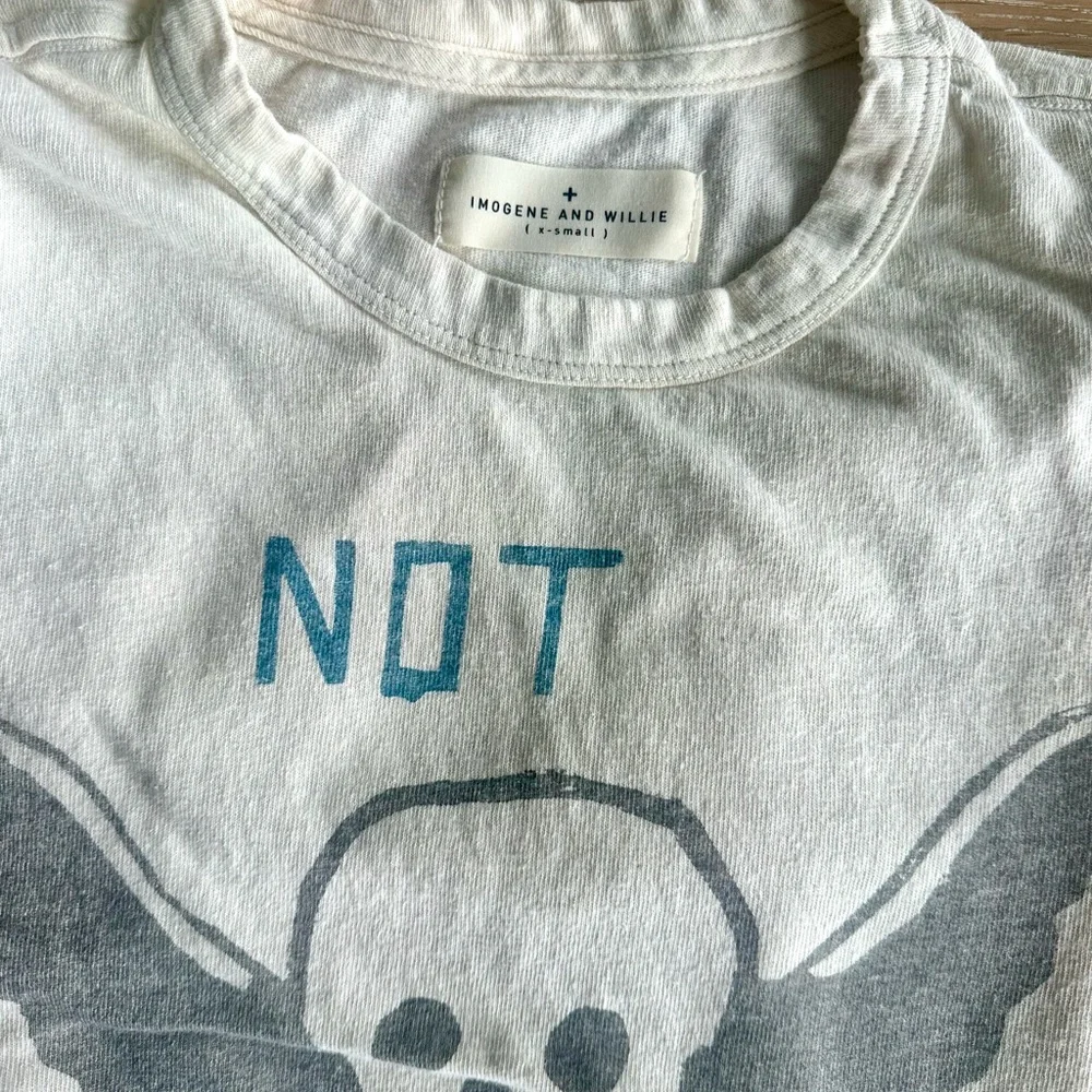 Imogene and Willie Not Today Graphic skull T shirt - Picture 3 of 4